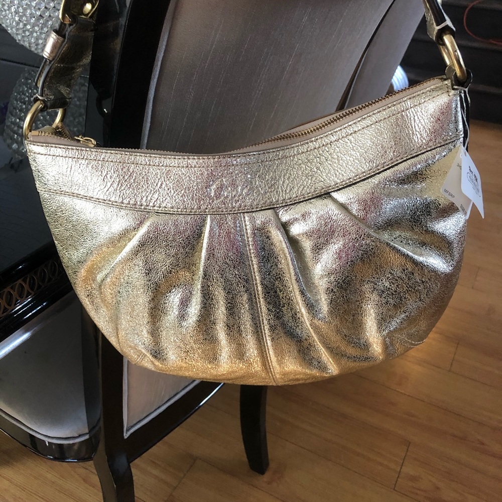 Coach Soho Metallic gold Large Hobo - Picture 10 of 14